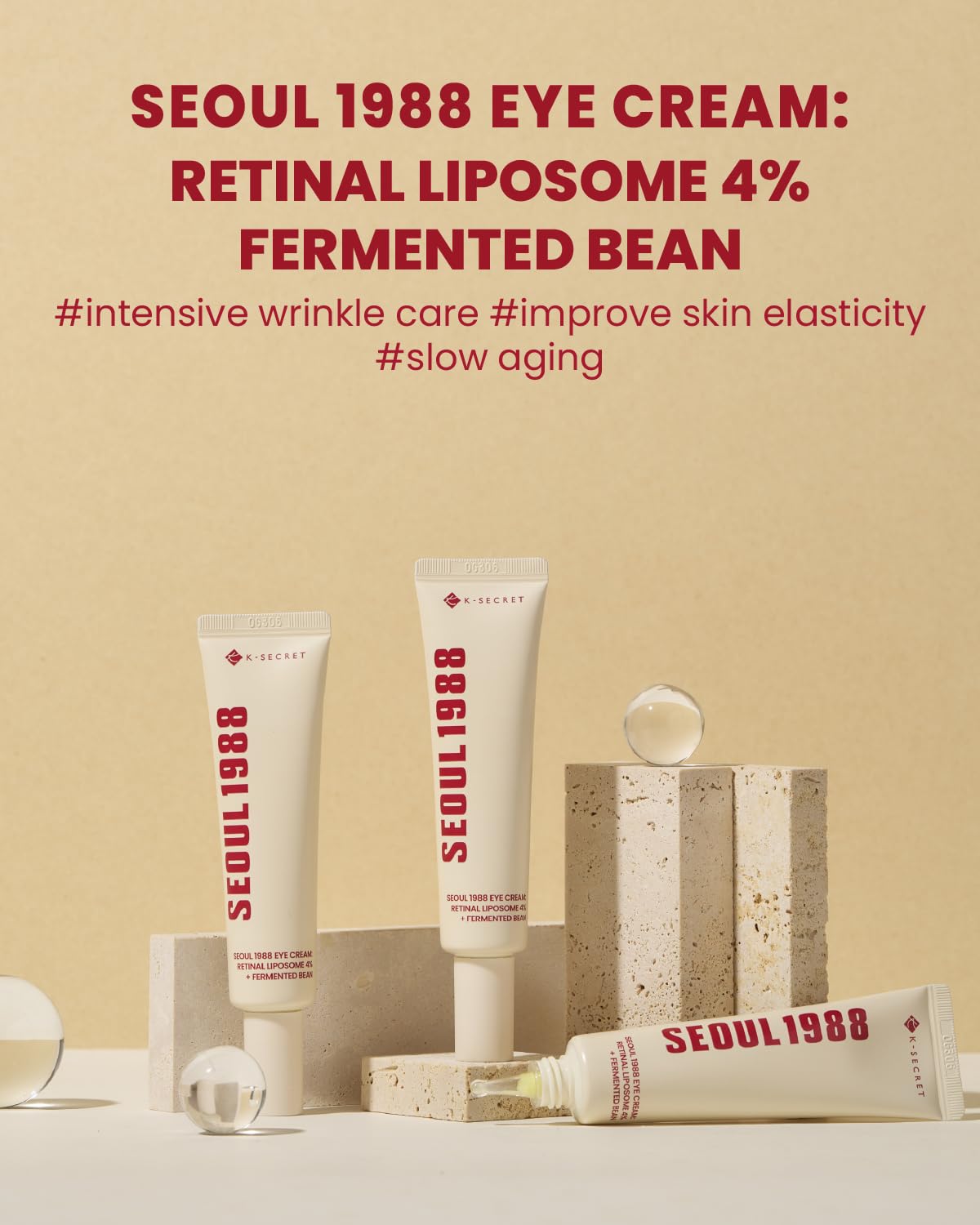 K-Secret Seoul 1988 Eye Cream Retinal Liposome 4% + Fermented Bean 30 ml