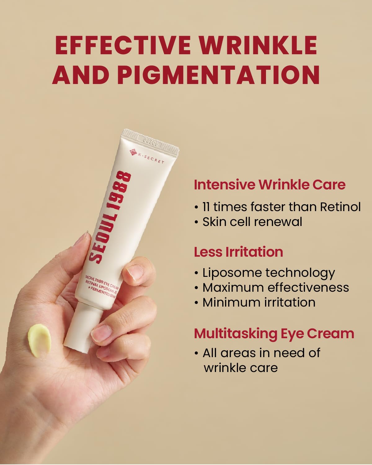 K-Secret Seoul 1988 Eye Cream Retinal Liposome 4% + Fermented Bean 30 ml