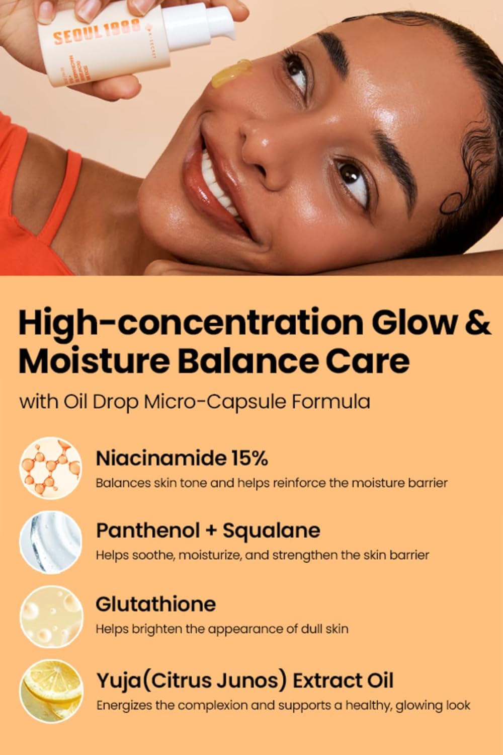 K-Secret Seoul 1988 Glow Serum Niacinamide 15% + Yuja 30 ml / 1 oz