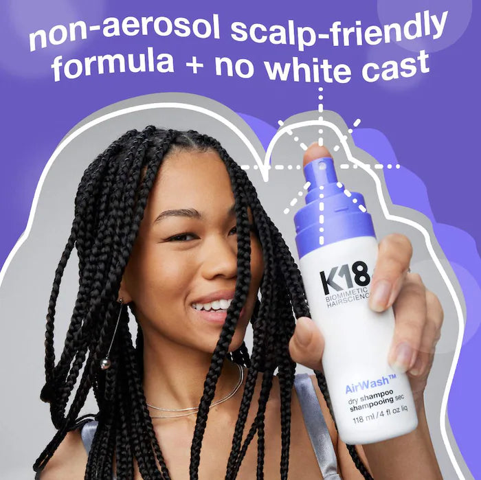 K18 Biomimetic Hairscience AirWash Dry Shampoo 118 ml / 4 oz.