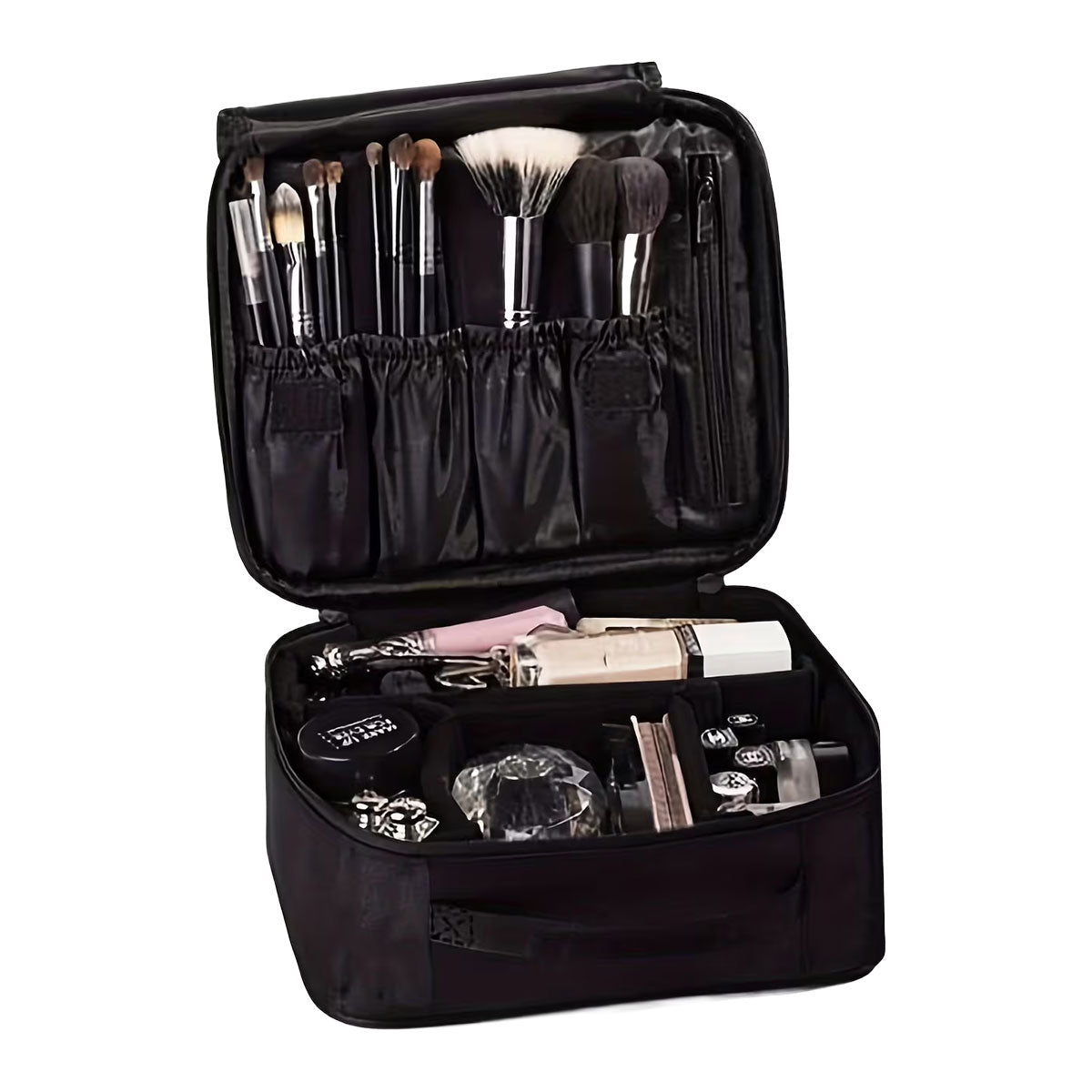 Kanto Makeup Organizer with Compartments | Black