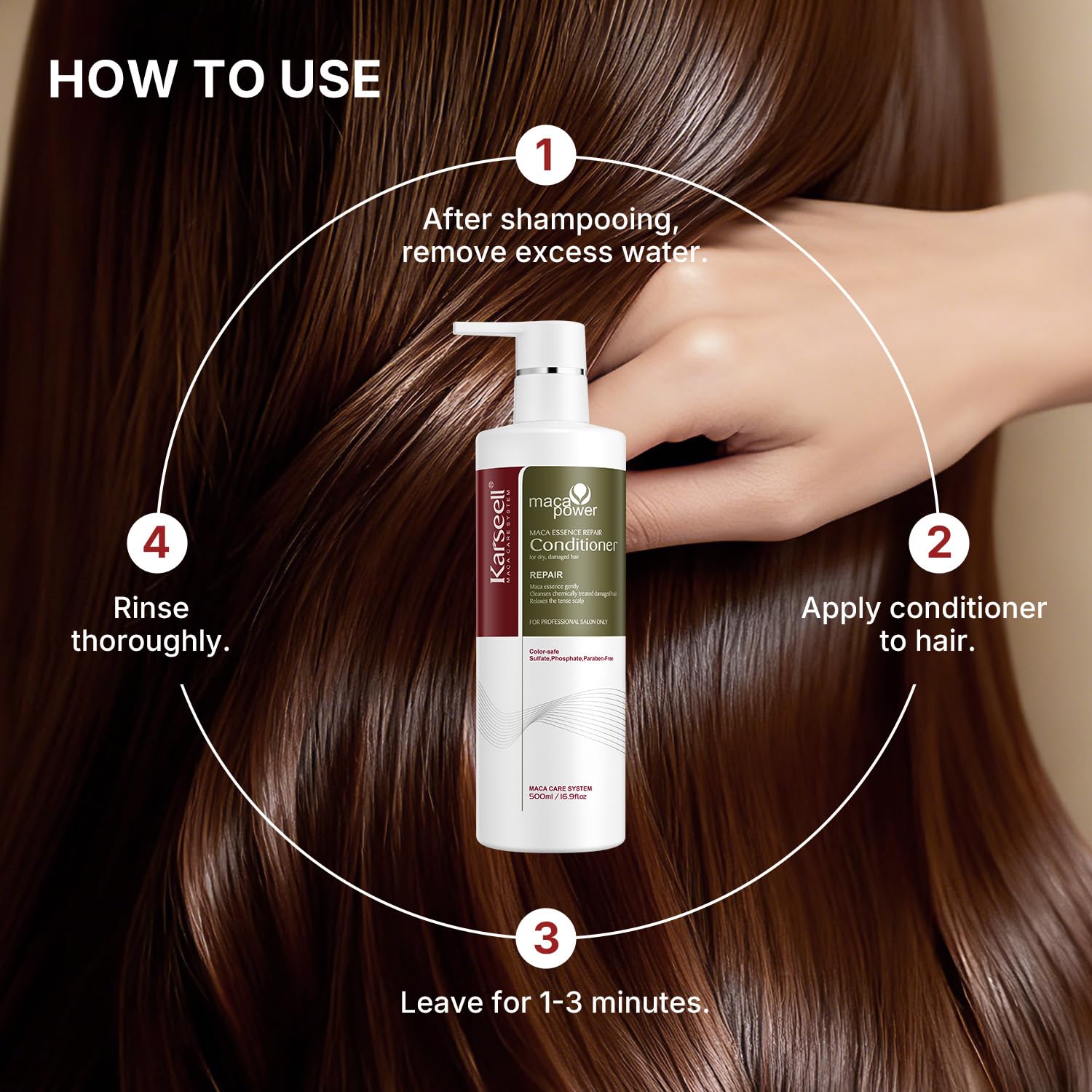 Karseell Maca Essence Repair Conditioner 500 ml / 16.9 oz