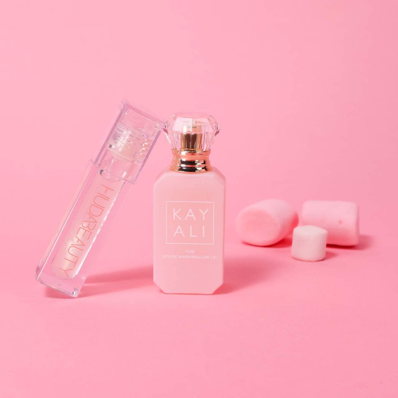 Kayali Yummy Kiss Set Yum Marshmallow + Faux Filler Gloss Glassy