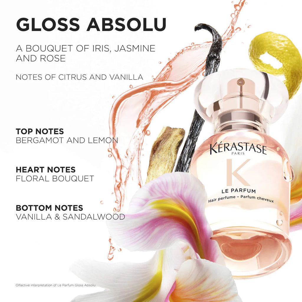 Kérastase Gloss Absolu Hair Perfume with Citrus, Vanilla & Rose 30 ml / 1.01 oz