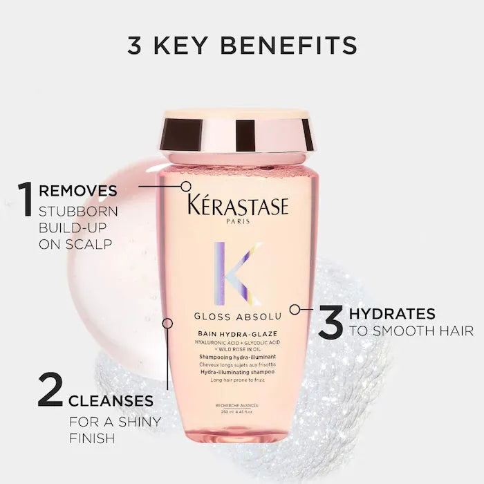Kérastase Gloss Absolu Bain Hydra-Glaze Illuminating Shampoo 250 ml / 8.45 oz