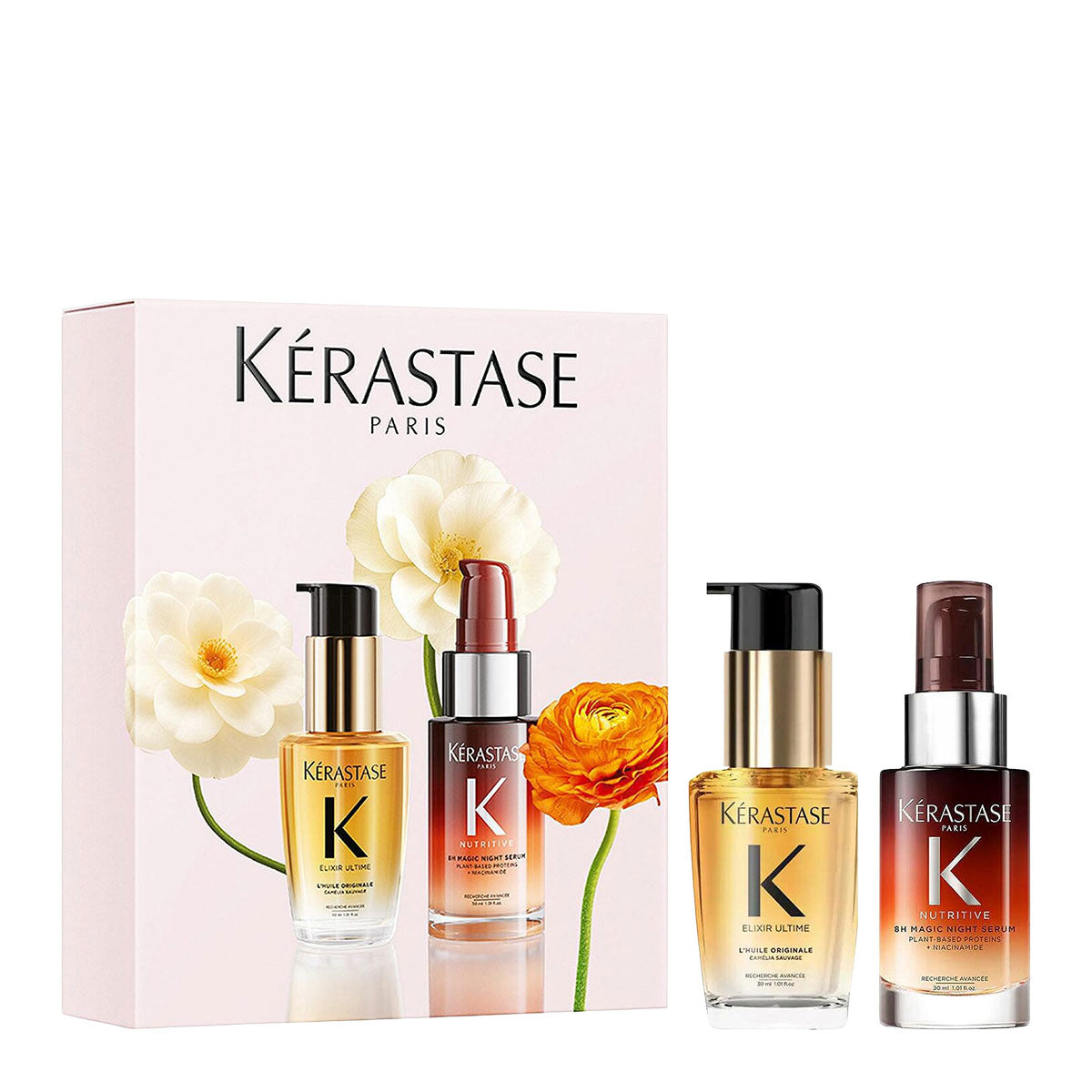 Kérastase Mini Elixir Ultime Hair Oil & 8H Magic Night Serum Hair Gift Set