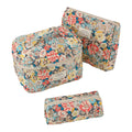 Rili Bags 3 Piece Bundle Makeup & Cosmetics Bag | Retro Flowers
