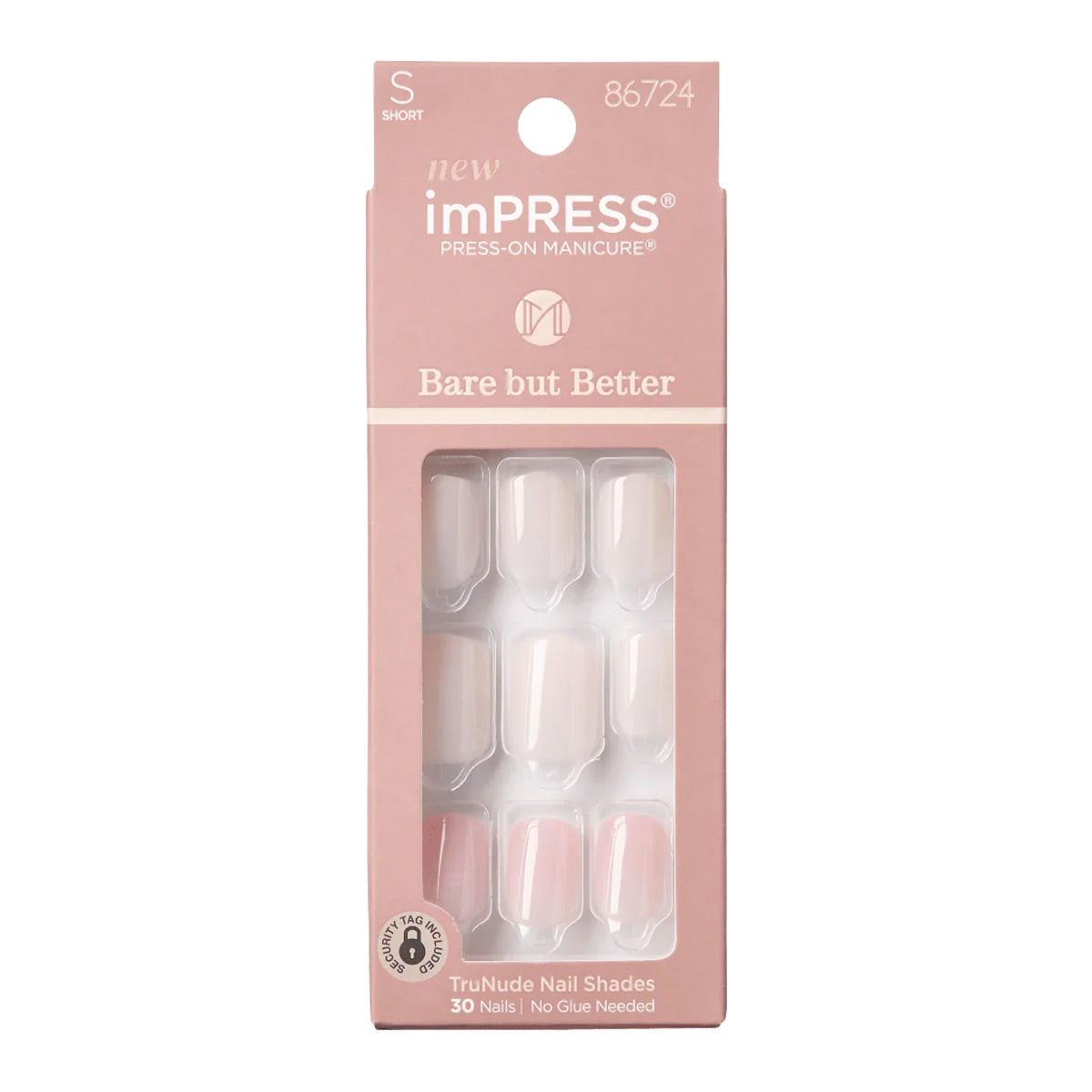 Kiss imPRESS Press-On Manicure Bare But Better | Effortless Finish