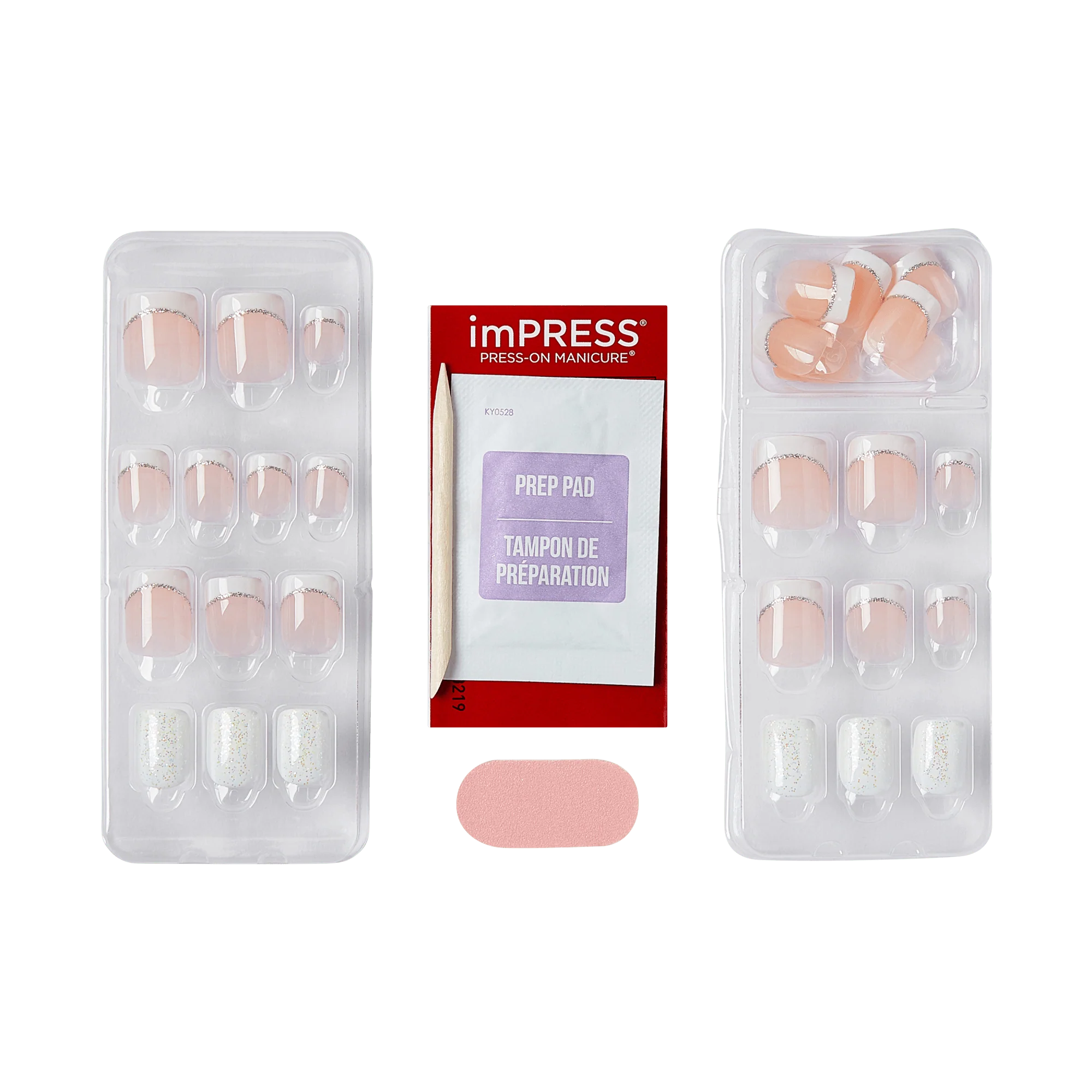 Kiss imPRESS Design Short Press-On Manicure Nails Petite | Mini Me