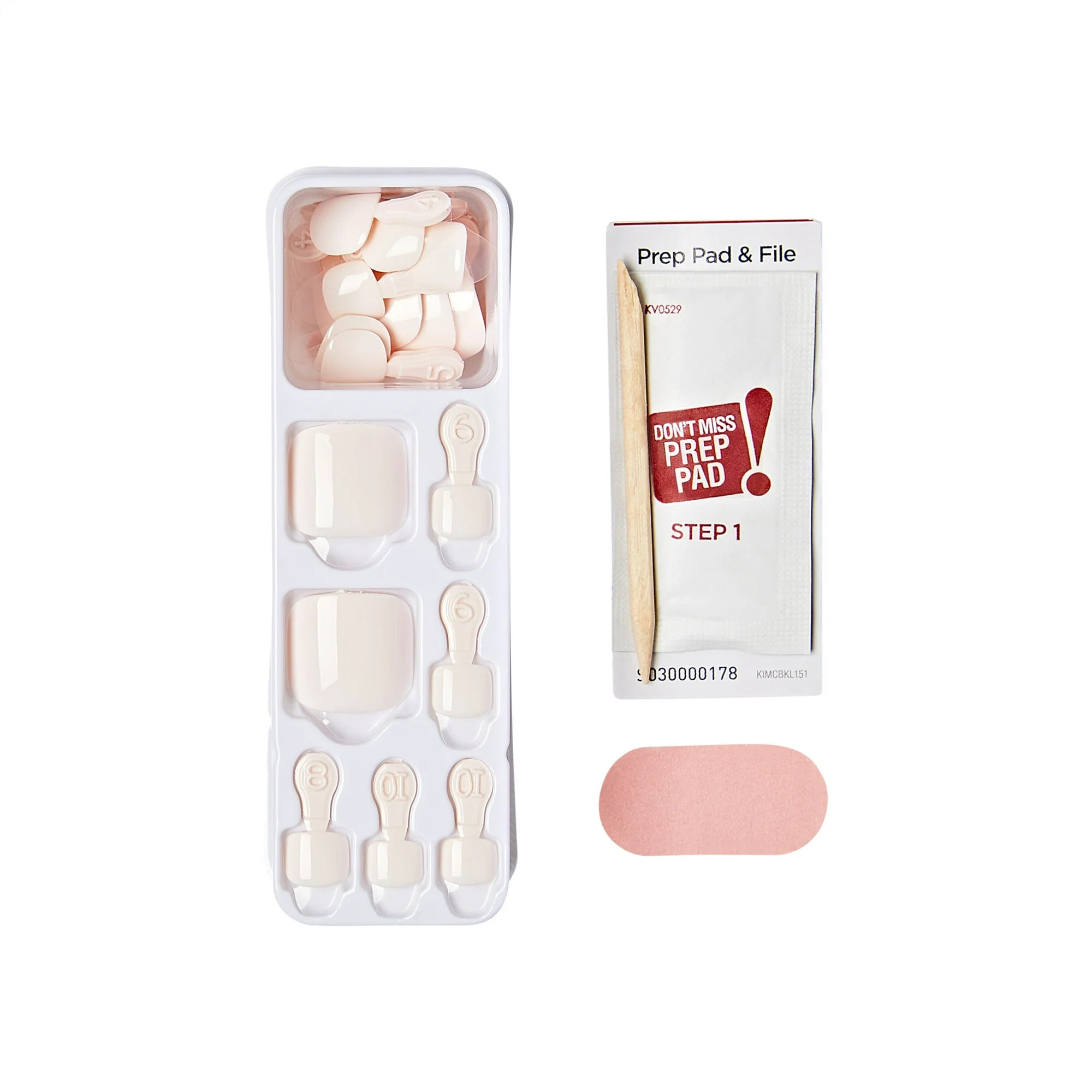 Kiss imPRESS Press-On Toenails No Glue Pedi | Spun Sugar
