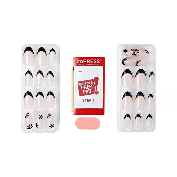 Kiss imPRESS Press-On Manicure | Brave Hearts (Almond)