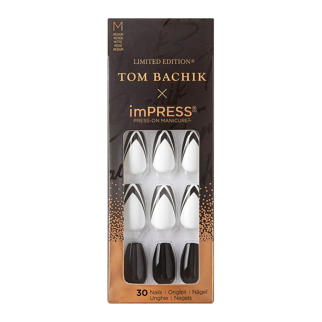 Kiss Tom Bachik x imPRESS Press-On Manicure | Tuxedo Nights
