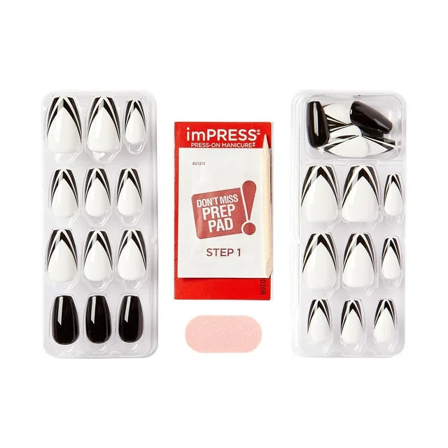 Kiss Tom Bachik x imPRESS Press-On Manicure | Tuxedo Nights