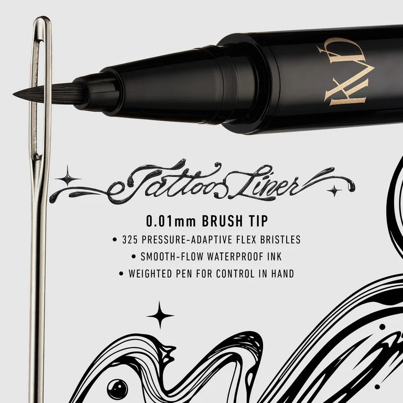 KVD Beauty Tattoo Liner Vegan Waterproof Liquid Eyeliner 0.55 ml | Trooper Black 10