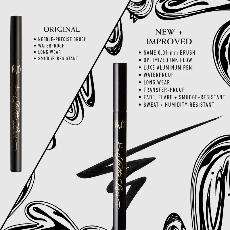 KVD Beauty Tattoo Liner Vegan Waterproof Liquid Eyeliner 0.55 ml | Trooper Black 10