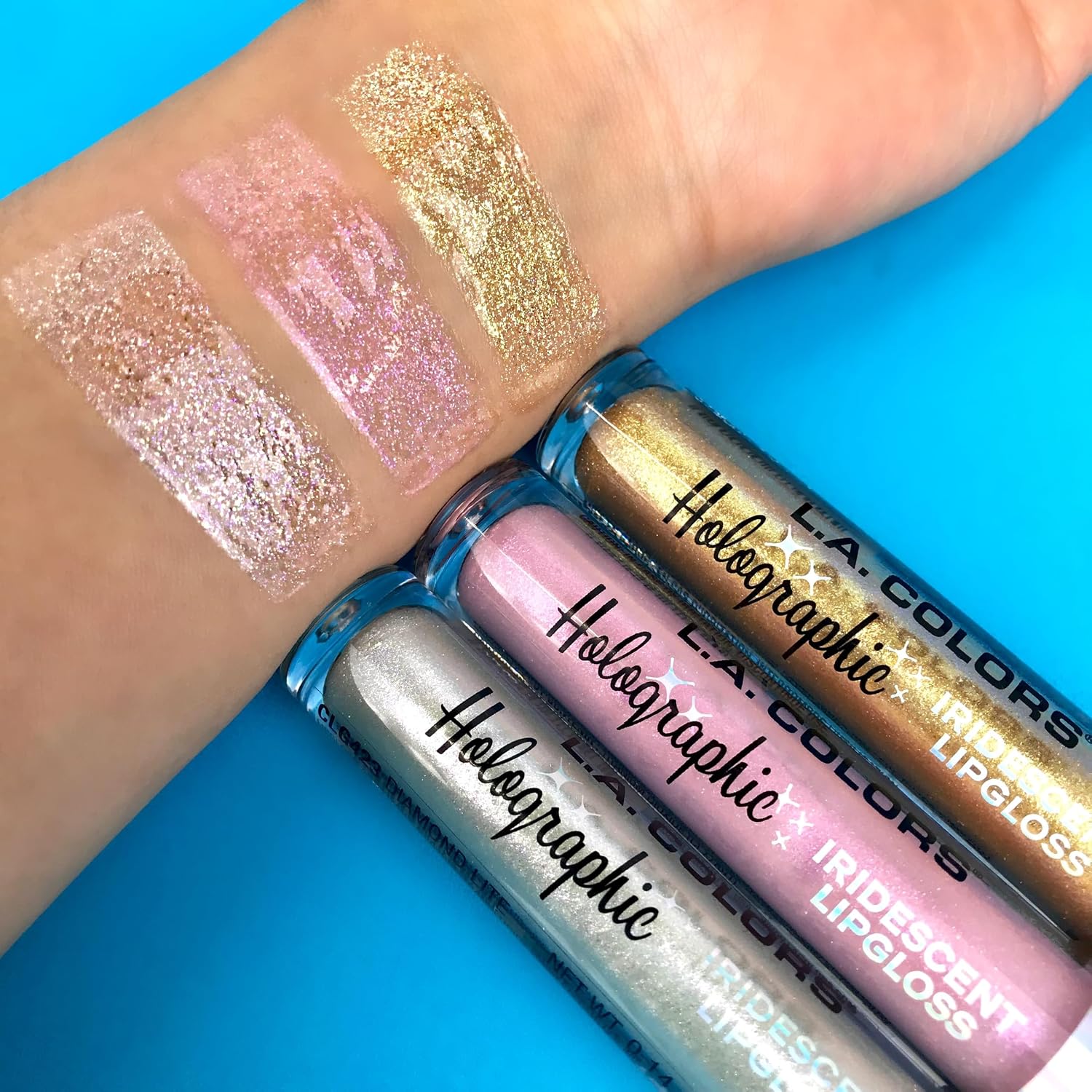 L.A. Colors Holographic Iridescent Lipgloss | Diamond Lite