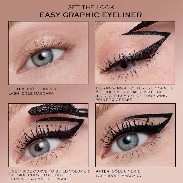 Lancôme Idôle Ultra-Precise Felt Tip Liquid Eyeliner Mini 0.6 ml | Glossy Black