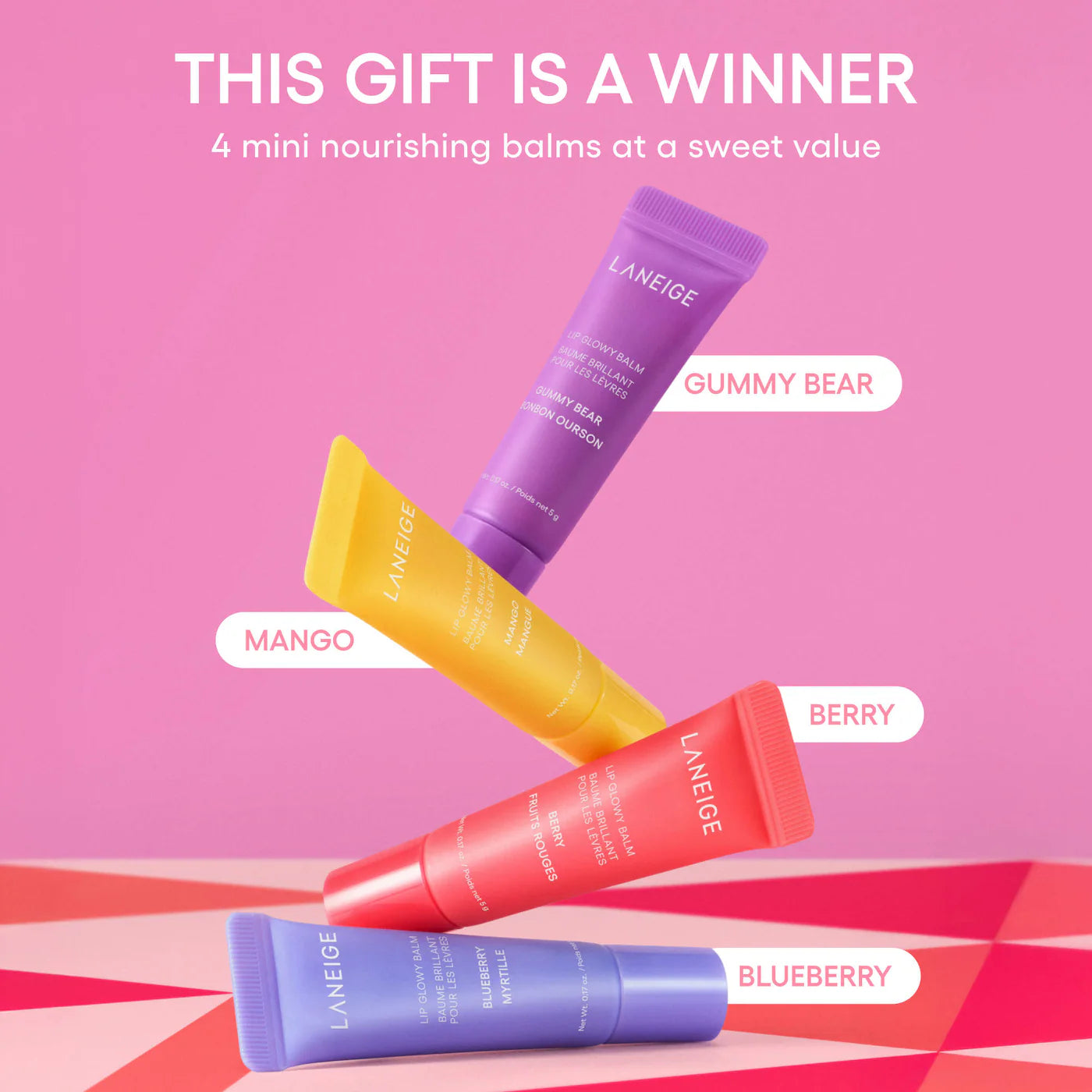 Laneige Mini Lip Glowy Balm Gift Set