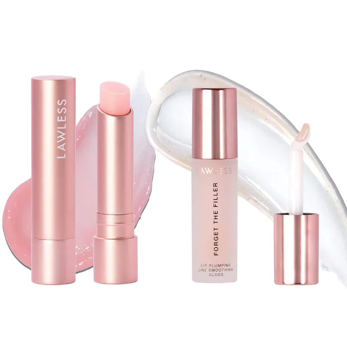 Lawless Plump & Pout Lip Balm and Lip Gloss Set