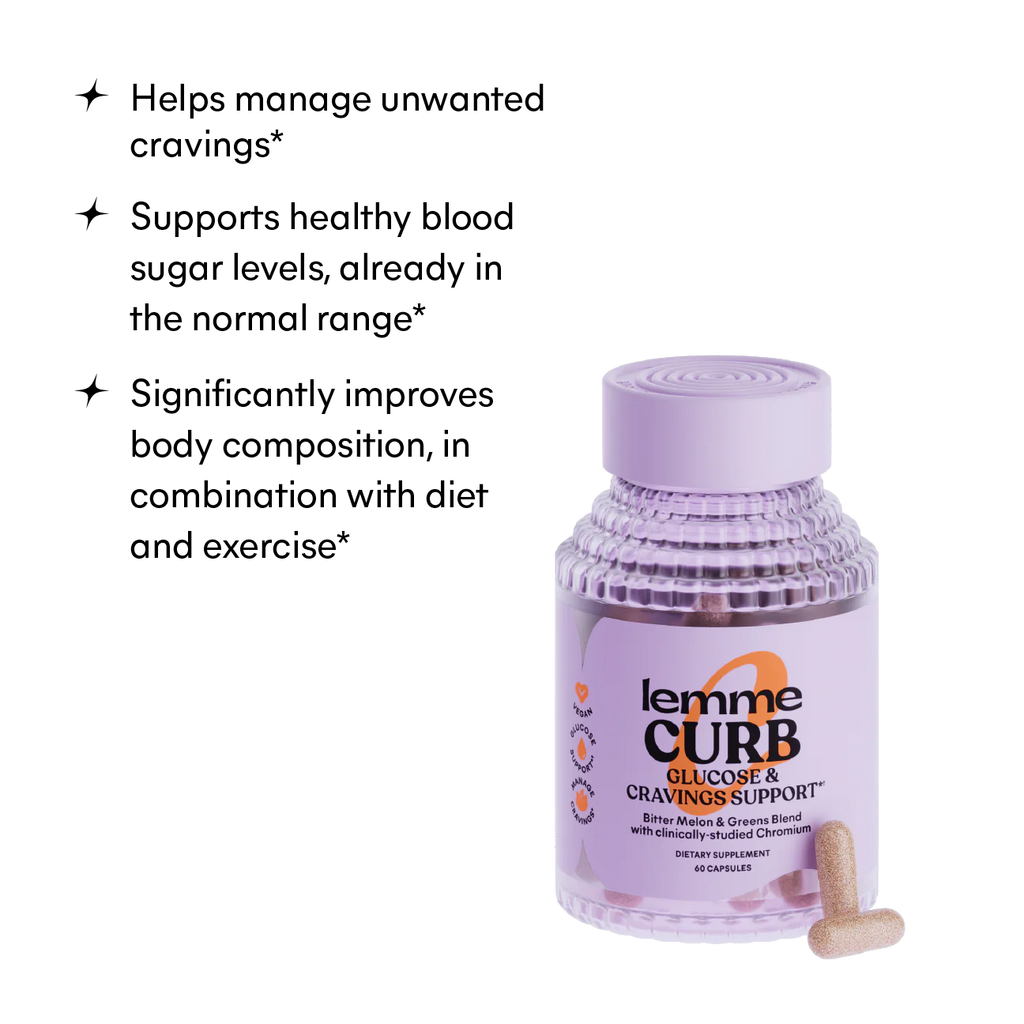 Lemme Curb Glucose & Cravings Support Capsules 60 Vegan Capsules