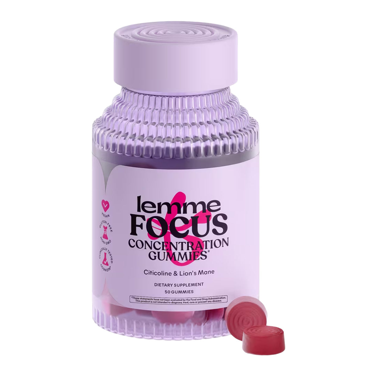 Lemme Focus Concentration Gummies 50 Gummies