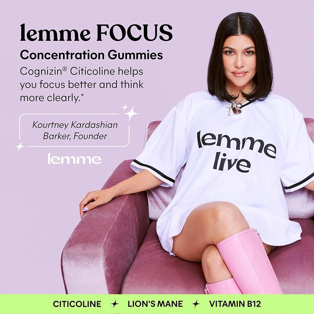 Lemme Focus Concentration Gummies 50 Gummies