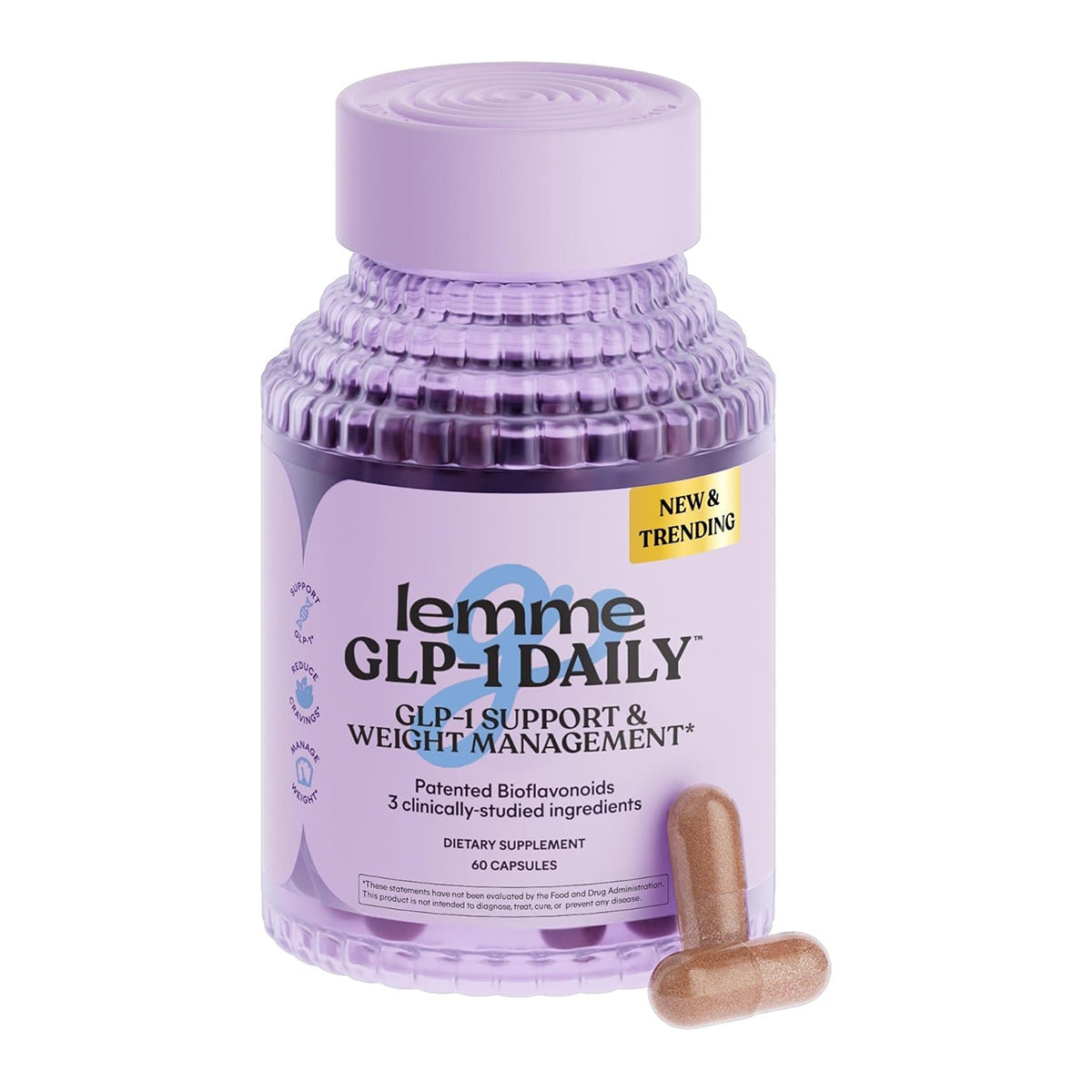 Lemme GLP-1 Daily GLP-1 Support & Weight Management 60 Capsules