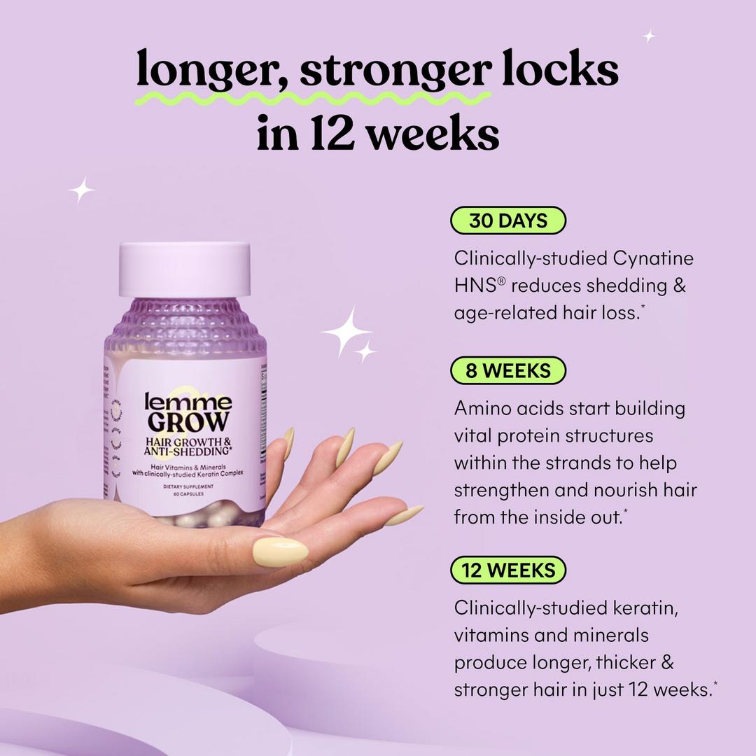 Lemme Grow Hair Growth & Anti-Shedding Capsules 60 Capsules