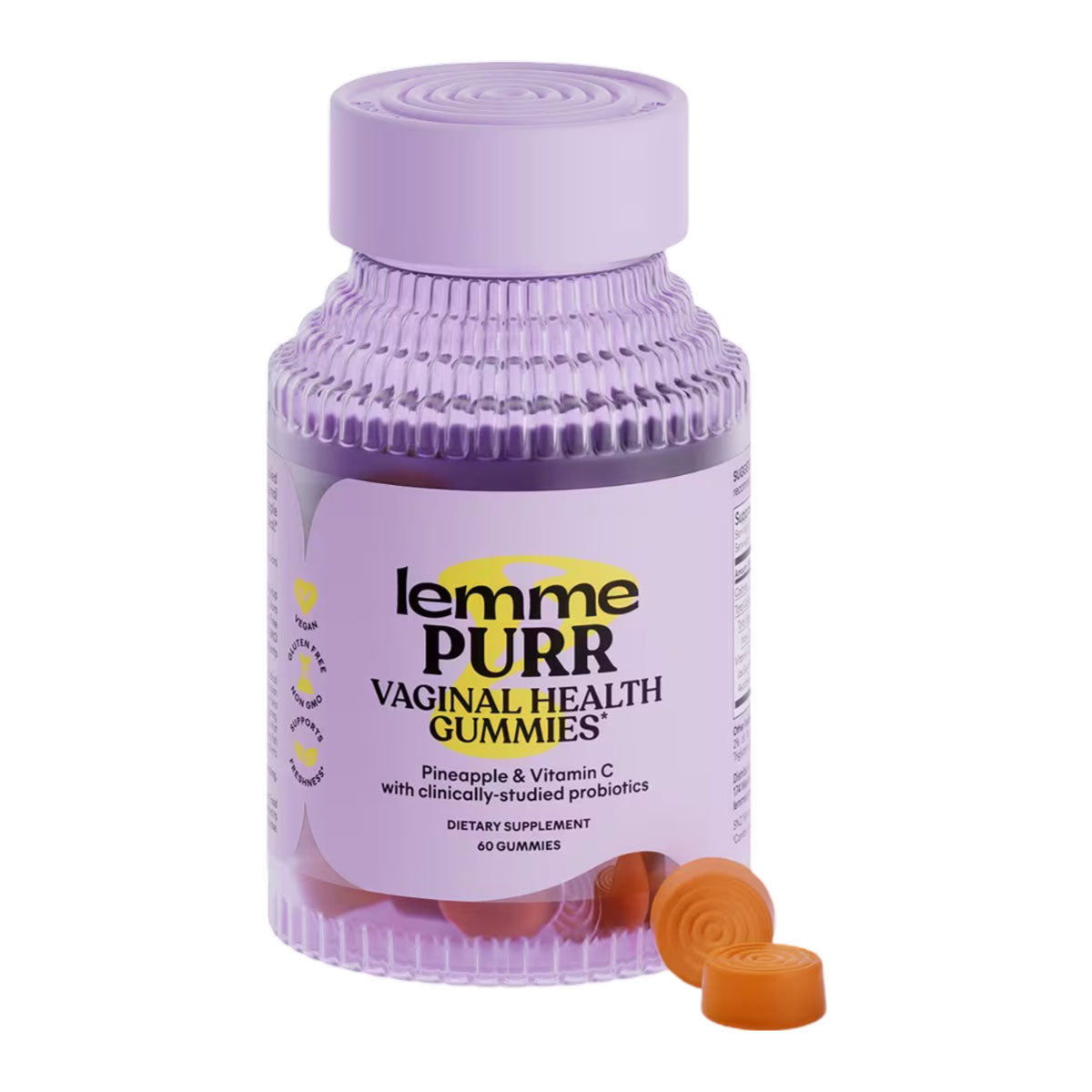 Lemme Purr Vaginal Probiotic Gummies 60 Gummies
