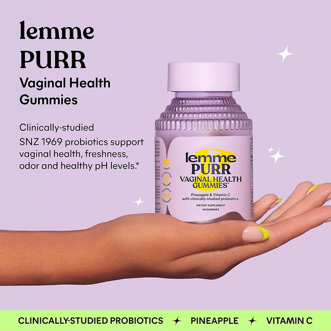 Lemme Purr Vaginal Probiotic Gummies 60 Gummies