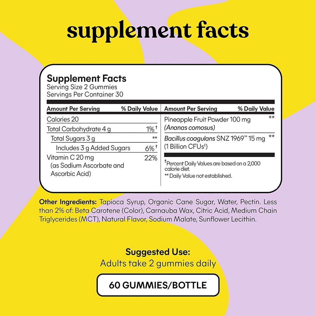 Lemme Purr Vaginal Probiotic Gummies 60 Gummies
