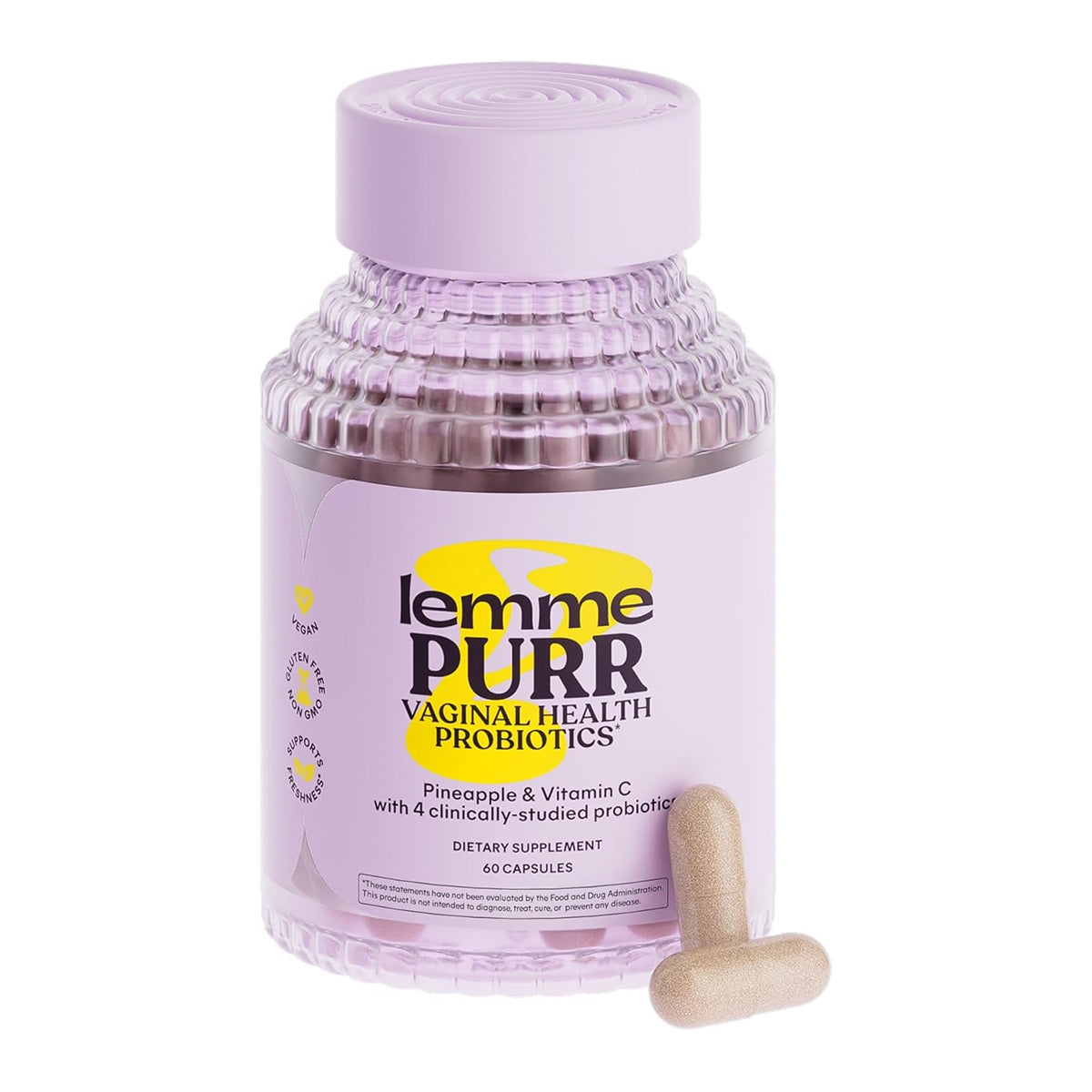 Lemme Purr Vaginal Probiotics Capsules 60 Capsules