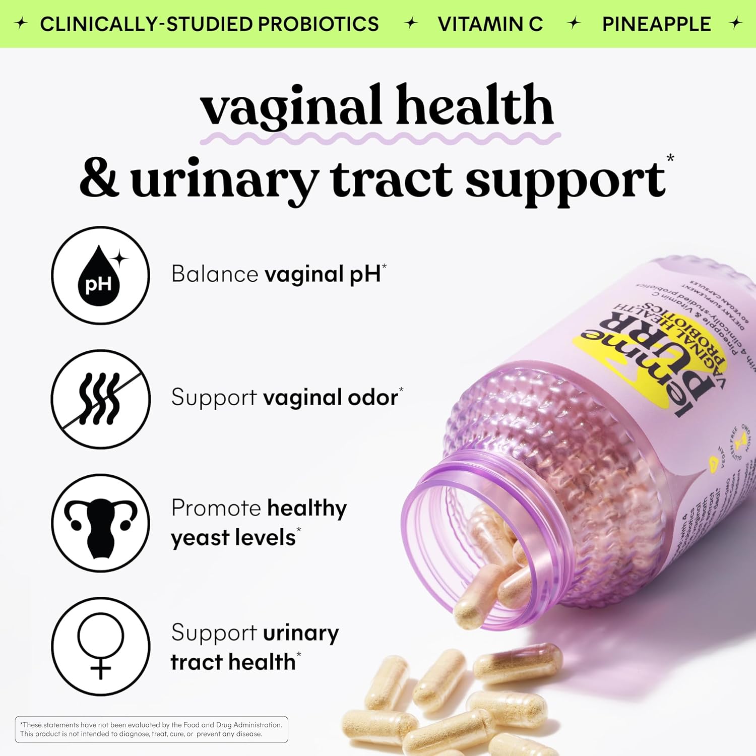 Lemme Purr Vaginal Probiotics Capsules 60 Capsules