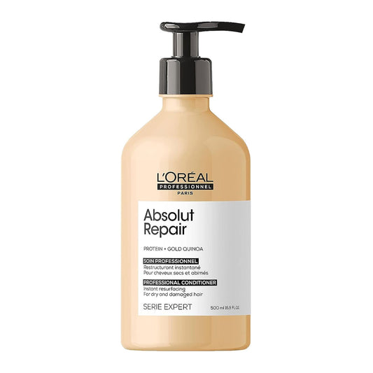L'Oréal Professionnel Absolut Repair Protein + Gold Quinoa Instant Resurfacing Conditioner 500 ml / 16.9 oz