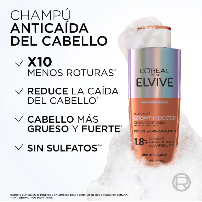L'Oréal Elvive Growth Booster Champú Antincaída 200 ml