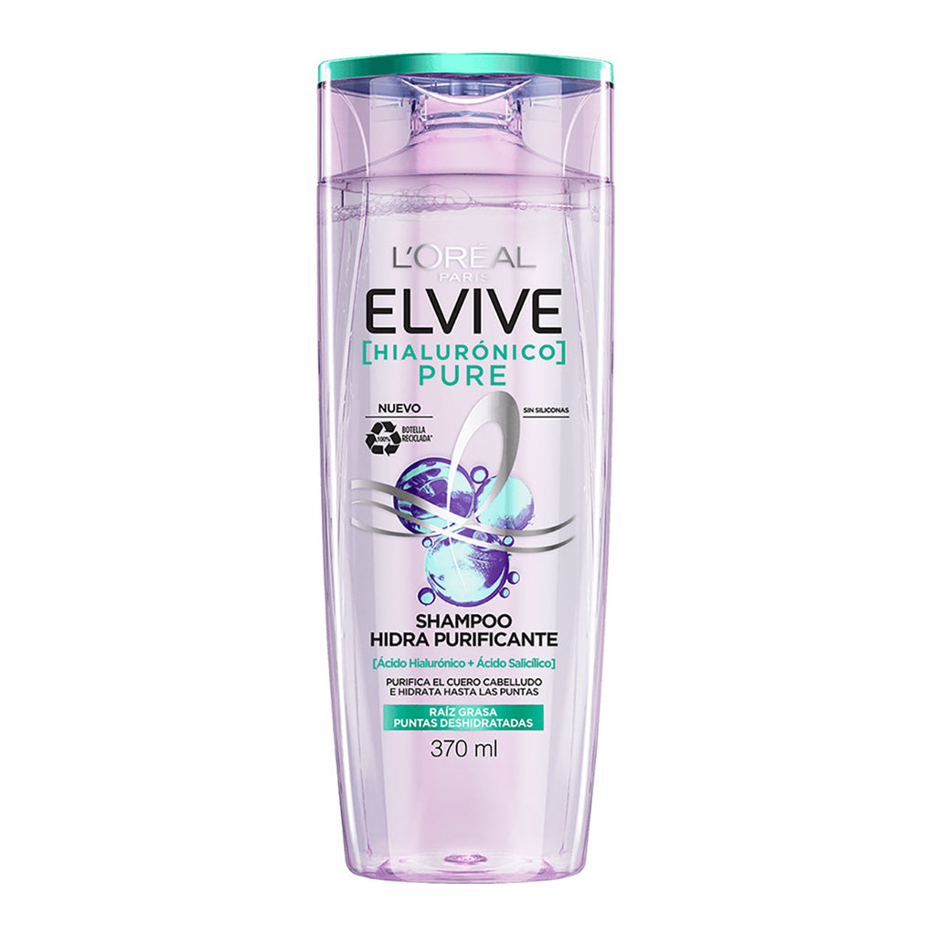 L'Oréal Elvive Hialurónico Pure Shampoo Hidra Purificante 370 ml