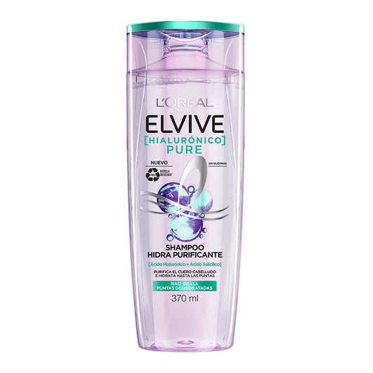 L'Oréal Elvive Hialurónico Pure Shampoo Hidra Purificante 370 ml