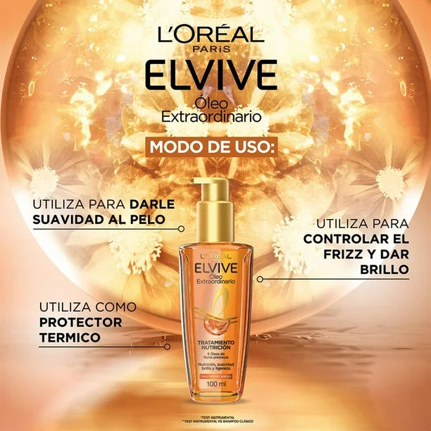 L'Oréal Elvive Oleo Extraordinario Tratamiento Nutrición 100 ml