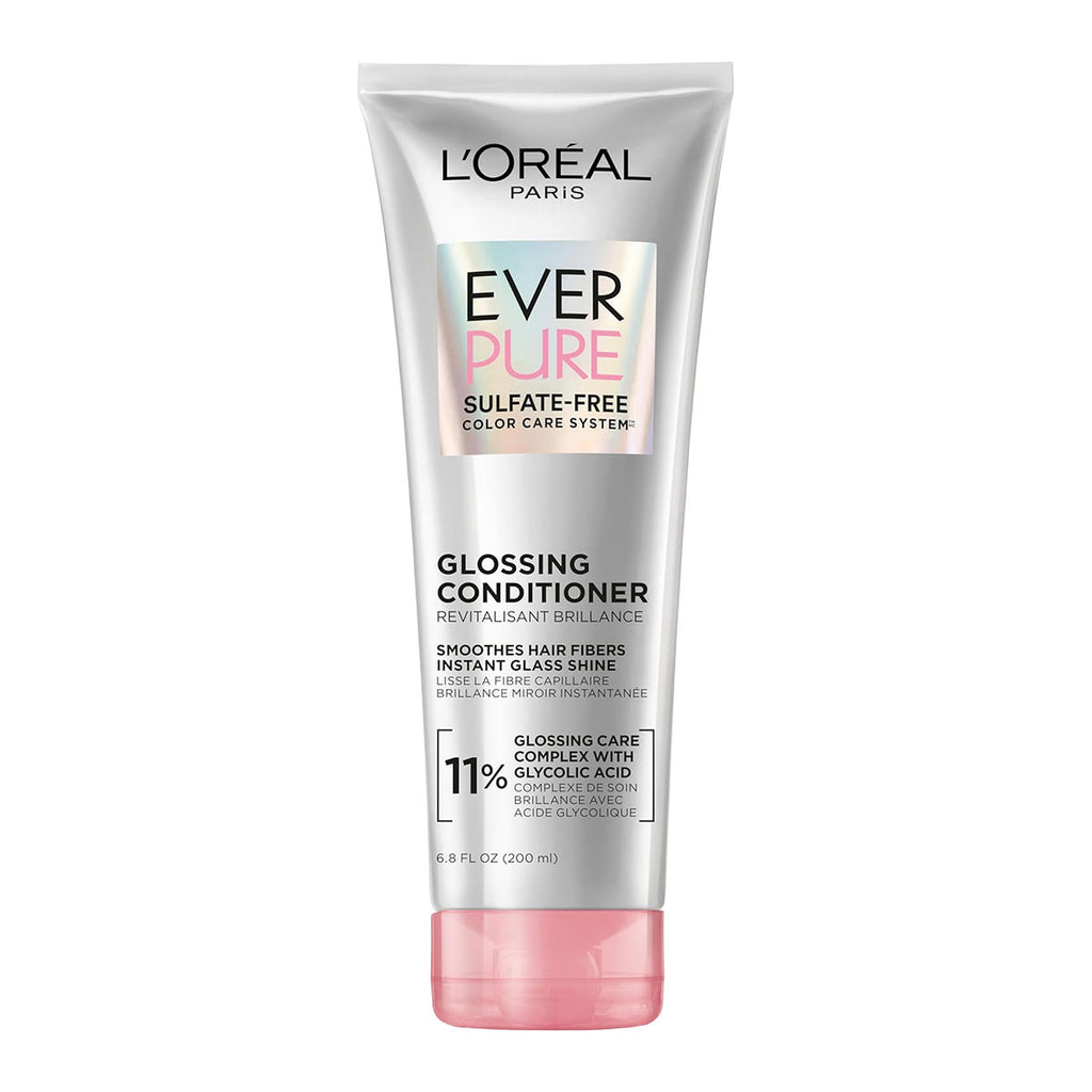 L'Oréal EverPure Sulfate Free Glossing Conditioner for Lasting Shine 200 ml / 6.8 oz