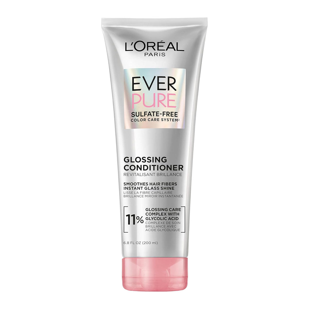 L'Oréal EverPure Sulfate Free Glossing Conditioner for Lasting Shine 200 ml / 6.8 oz