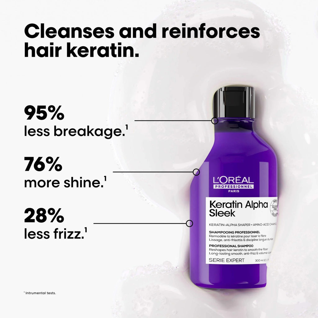L'Oréal Professionnel Série Expert Keratin Alpha Sleek Professional Shampoo 300 ml / 10.1 oz