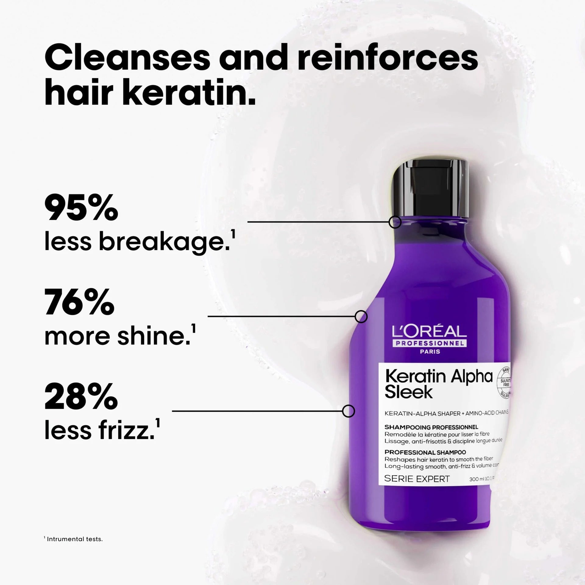 L'Oréal Professionnel Série Expert Keratin Alpha Sleek Professional Shampoo 300 ml / 10.1 oz