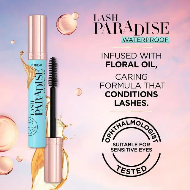 L'Oréal Voluminous Lash Paradise Waterproof Mascara | 204 Blackest Black