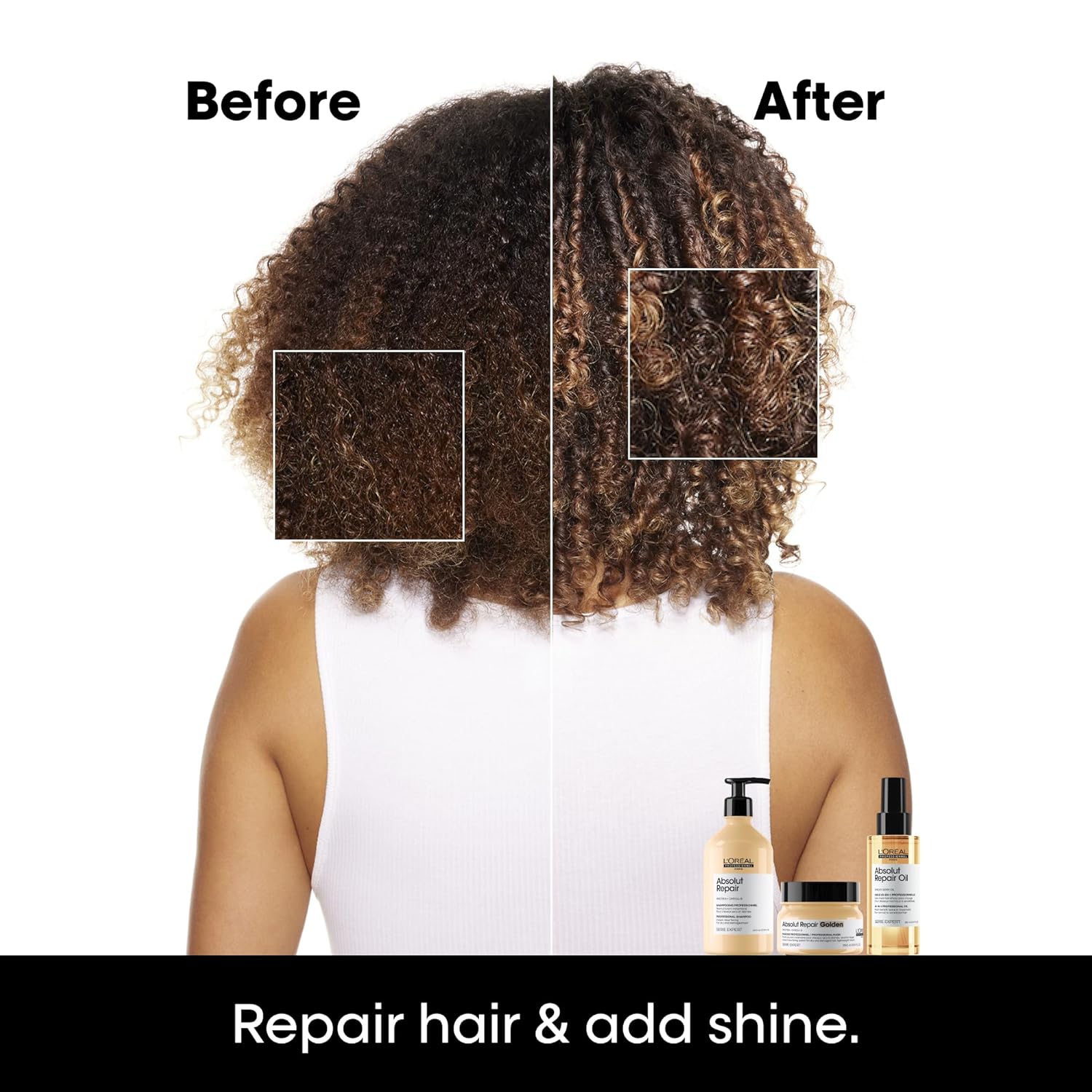L'Oréal Professionnel Absolut Repair Golden Protein + Gold Quinoa Instant Resurfacing Mask 250 ml / 8.5 oz