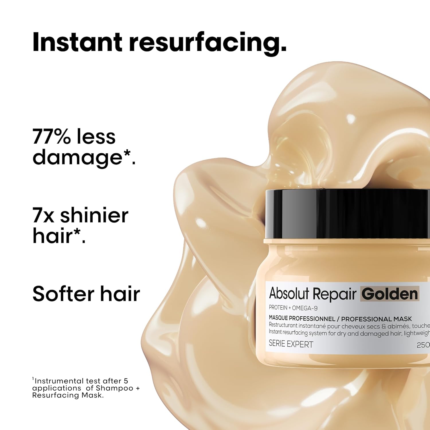 L'Oréal Professionnel Absolut Repair Golden Protein + Gold Quinoa Instant Resurfacing Mask 250 ml / 8.5 oz