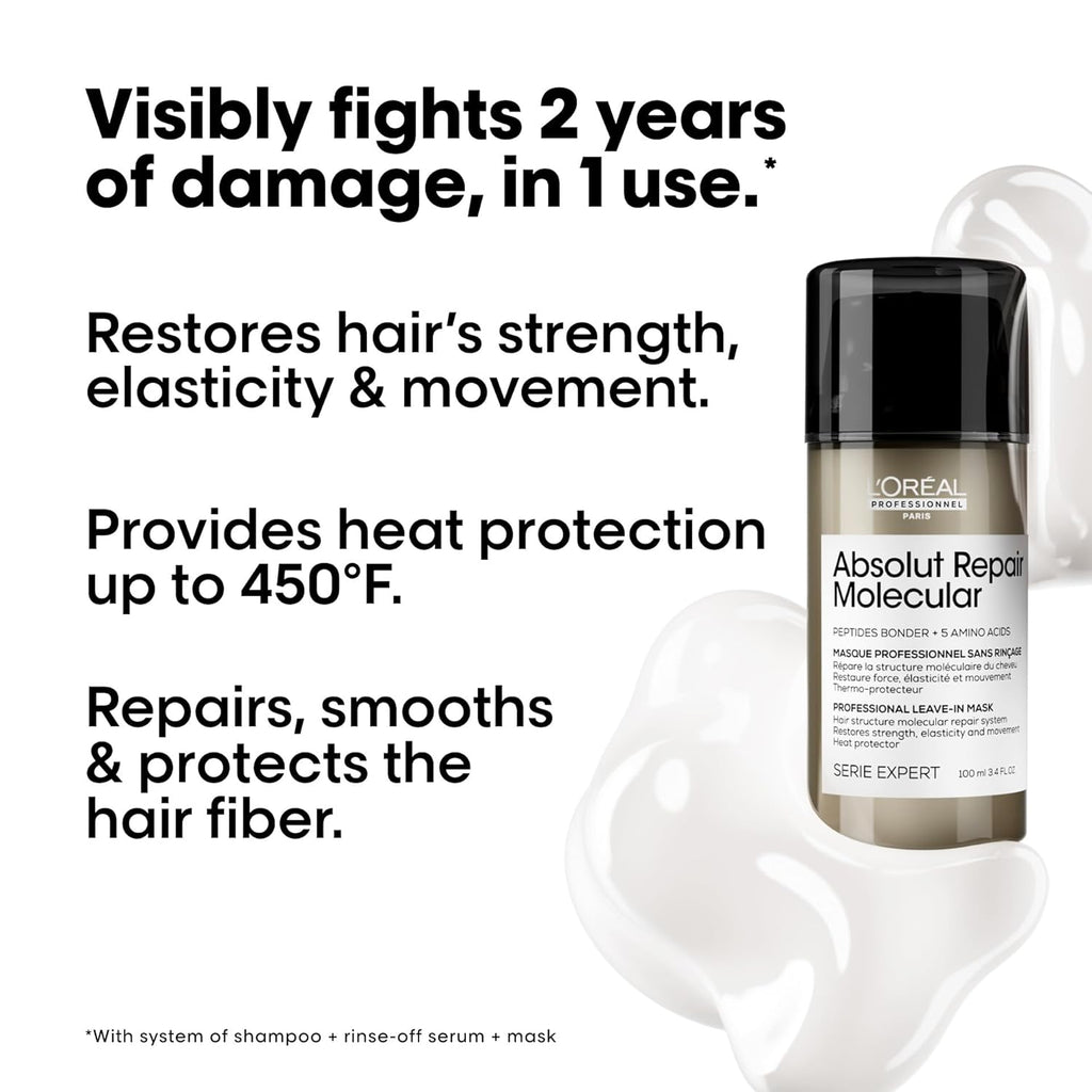 L'Oréal Professionnel Absolut Repair Molecular Leave-In Mask 100 ml / 3.4 oz