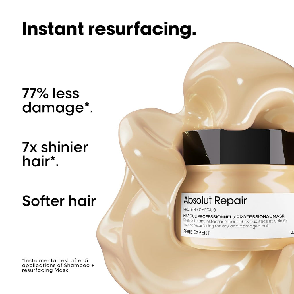 L'Oréal Professionnel Absolut Repair Protein + Gold Quinoa Instant Resurfacing Mask 250 ml / 8.5 oz