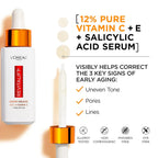 L'Oréal Revitalift 12% Pure Vitamin C + E + Salicylic Acid Serum 30 ml / 1.0 oz