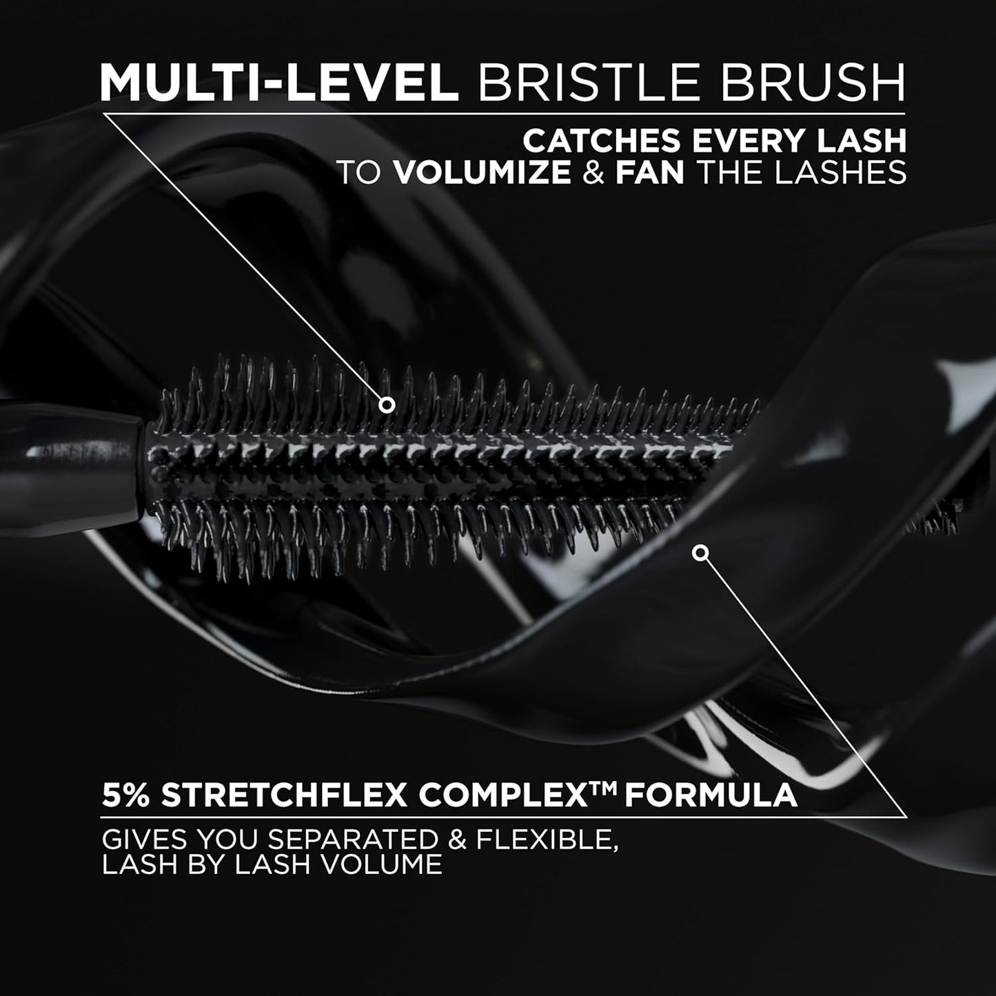 L'Oréal Voluminous Panorama Washable Mascara | 701 Blackest Black