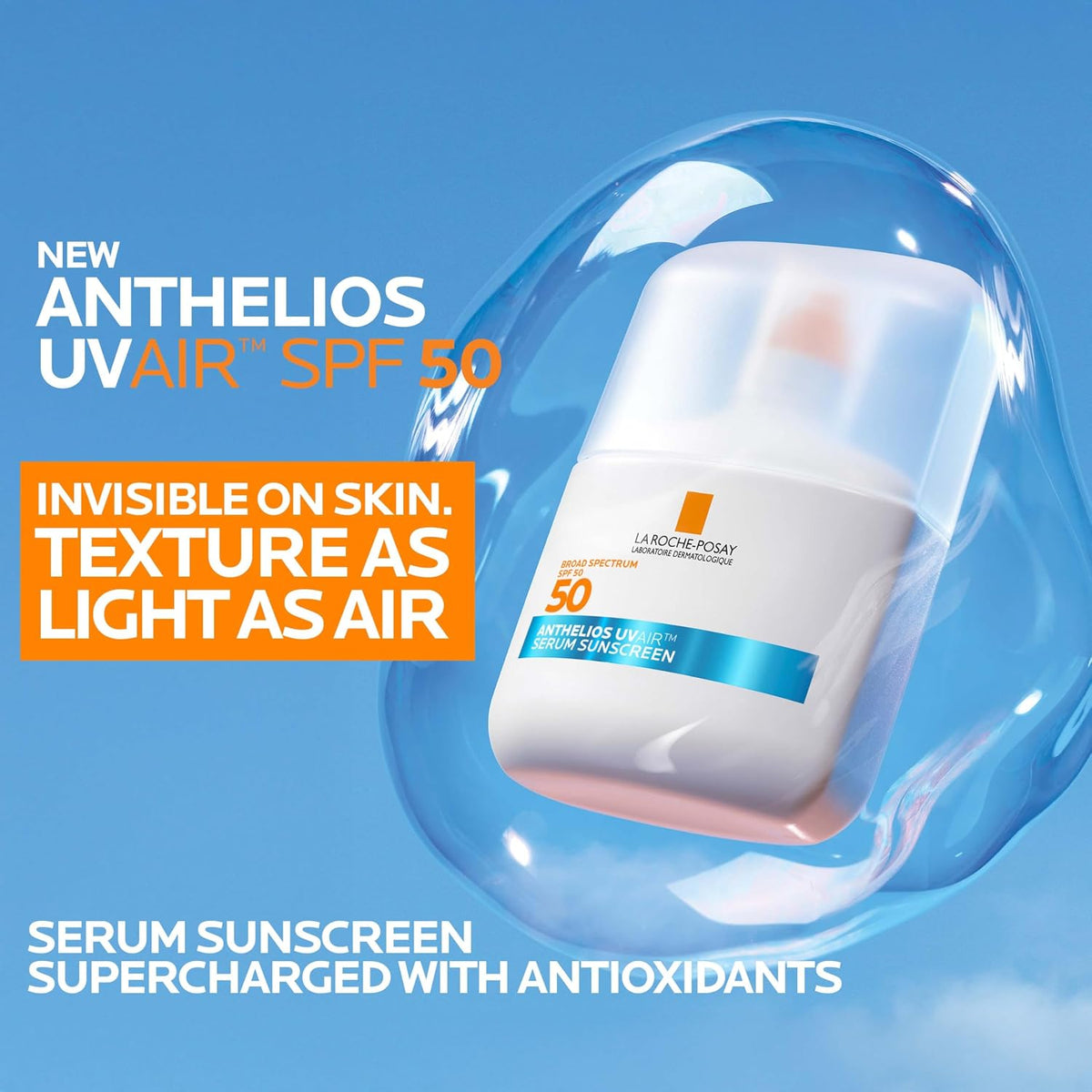 La Roche-Posay Anthelios UV Air Daily Supercharged Serum Sunscreen SPF 50+ 50 ml / 1.7 oz